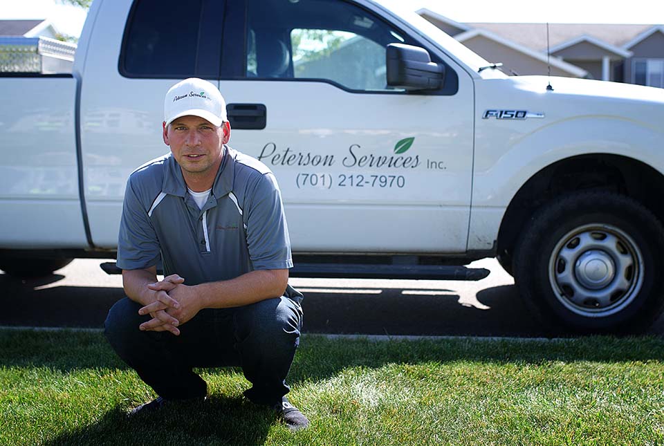 image of owner of landscaping company in Fargo ND